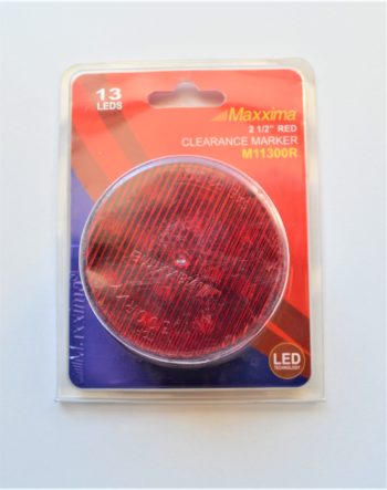 M11300R 2.5" Round Red Clearance Marker - 13 LED's