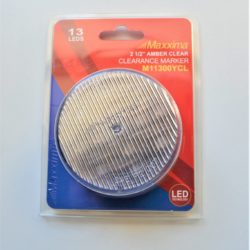 M11300YCL 2.5" Round Clear Lens Amber Clearance Marker - 13 LEDs