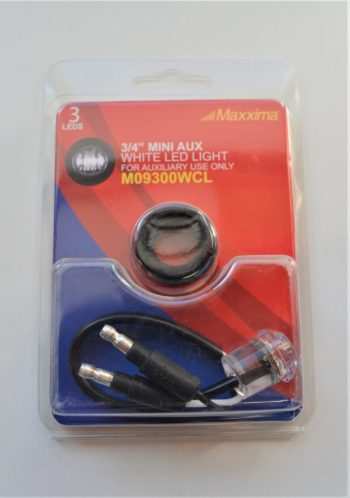 M09300WCL 3/4" Mini Combination Light White Clear Lens