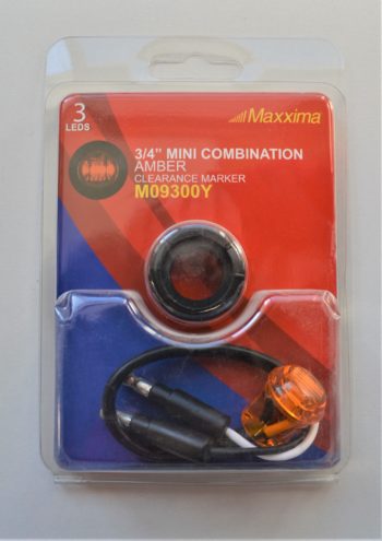 M09300Y 3/4" Mini Combination Clearance Marker Amber