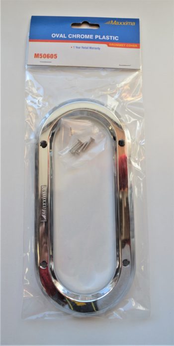 M50605 Oval Chrome Plastic Grommet