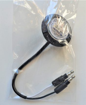 M09400YCL 1 1/4" Round Amber Clear Lens Clearance Marker - Image 2
