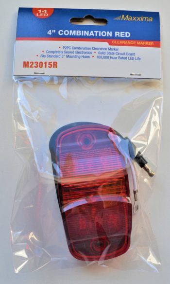 M23015R Rectangular Red Combination Light