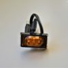 M09360Y 1 1/2" Rectangular Mini Amber Clearance Marker