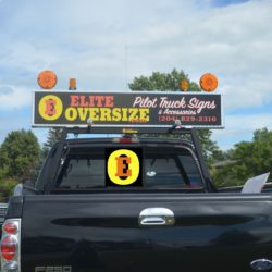 Pilot truck sign