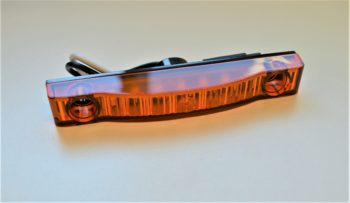 M20341Y Thin Line 4" X 5/8" Amber Clearance Marker