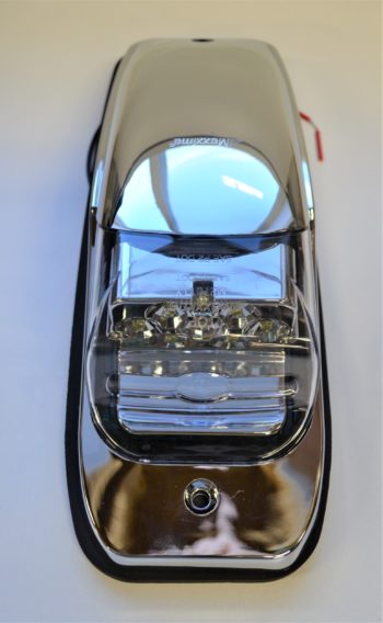 M27011YCL Chrome Cab Marker Amber Clear Lens - Image 2